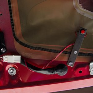 Latch button bracket