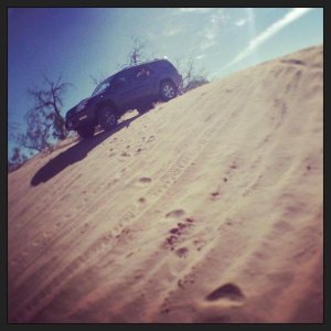 Testing out the 4runner on some dunes (265/65/r17's) at the time wile peaks