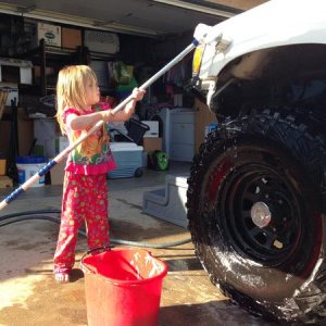 Getting some help scrubbin