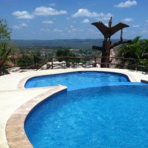 Cahal Pech Resort - view from the pool