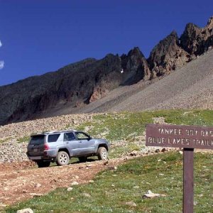 Yankee Boy trail end/foot path start