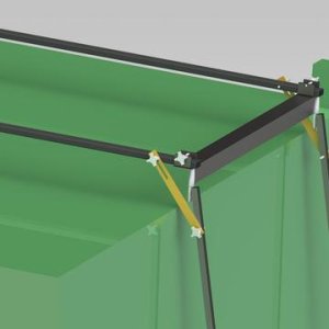 LEGS ATTACHED WITH HARDWARE