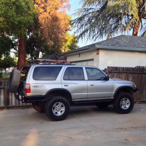 New tire carrier and bumper