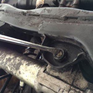Biggest tip I can ever give - if you need to remove your steering rack or just replace the bushings, cut a notch in the vertical bolt to turn it into 