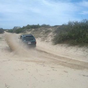 playing around in the corolla dunes