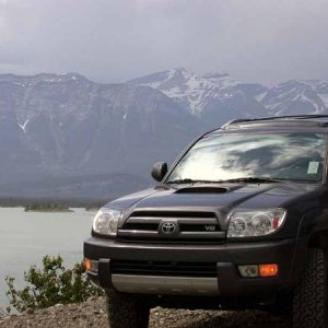 Wheeling in Canada outside of Jasper, Alberta, Canada