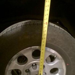 Rear wheel well spacing - post-lift