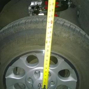 Front Wheel well spacing - post-lift