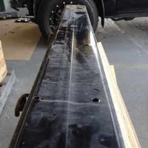 drilling the holes in the bumper for the brackets