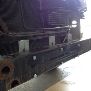 upright brackets mounted