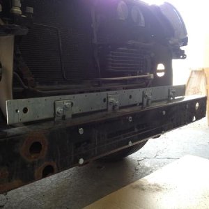 cross bracket for the lightbar mount (pre-paint)