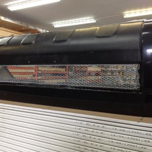 Cut out the plastic grill and replaced it with a metal lath (pre-paint)