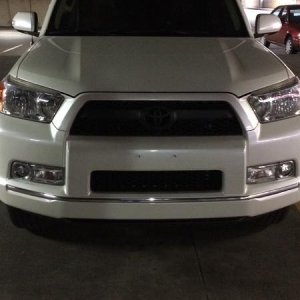 blacked out grill