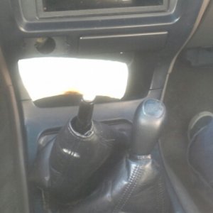 The shift nob on finally