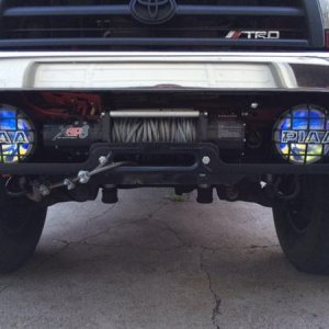 tucked in winch with new Hawse fairlead.