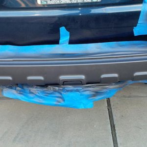 Rear Bumper trim in Anthracite Plastidip