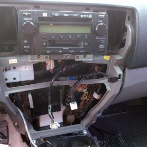 Center dash/console taken apart