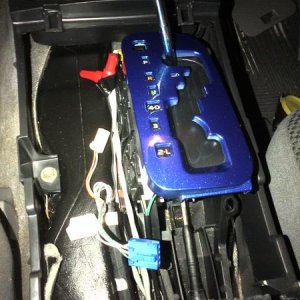 Shifter bezel/trim installed
