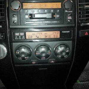 Dash center trim installed