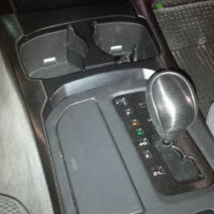 Center console wrapped
