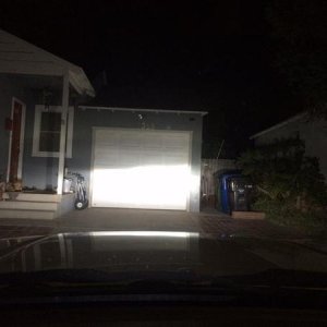 HID headlights on without fogs. (Still need to adjust levels)