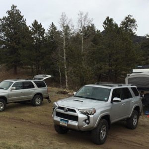 With my buddy and his 2001.  His is the reason I chose Classic Silver.