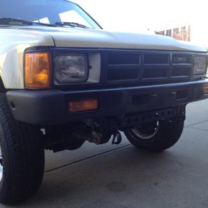 New bumper, headlights, side markers, painted the grill and light bezels and rims.