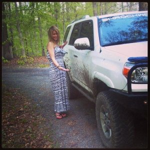 She was quite impressed with her handy work when I let her drive....lol