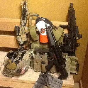 Got to rep the home team, and a shot of a few toys for work related fun.