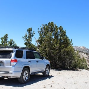 Deadman's Pass just at the very end of Minaret Summit in Mammoth Lakes, CA. About a 2.5 mile each way run that takes you to narrow road at the top of 