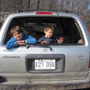 I always take my boys out with me
