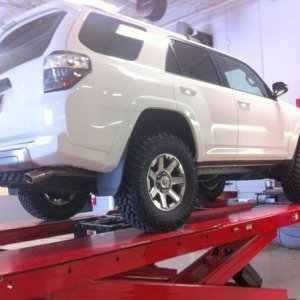 on lift