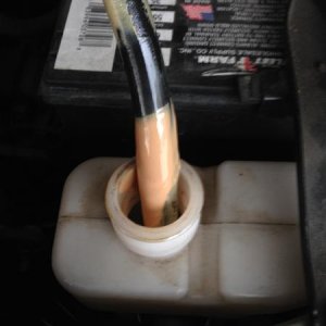 Reservoir tank has milkshake in it. I had cleaned it all out