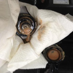 Under the radiator cap