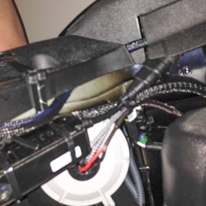 Passenger Side Mounted Ballast:  Used zip ties for now rather than drilling.
