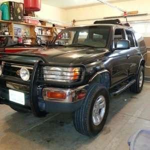 With brush guard and step bars. Hoping to sell brush guard on craigs list for 150 or so.
