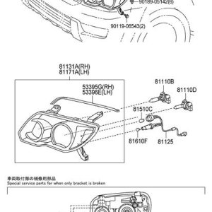 06 headlamp 813348E