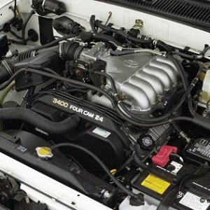 I never thought to take pics of the 3400 V6 under the hood, before I sold my 3rd Generation 4Runner; thank God for the internet!