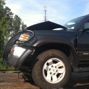 This is the side view of what I did the day it happened