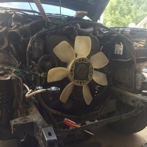 After we got the radiator and the housing off