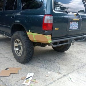 My new cardboard bumper additions!