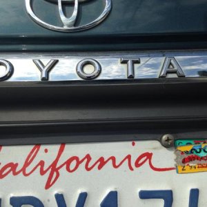 LIve in Calif. score your Tags with razor blade SOME LOW LIFE STOLE MINE