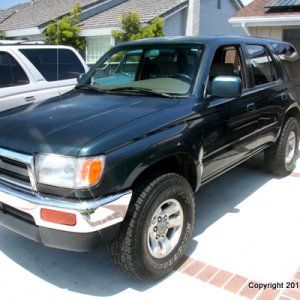 MVP's Third 4runner:
'96 T4R SR5, 2WD, 3.4L, Auto
bought in 4/2007 w/ 211k miles
drove a year until the recession began, gas was $5/gallon and I was o