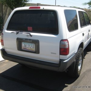 MVP's Fifth 4runner:
'97 T4R Base, 2WD, 4cyl, 5 speed 
nicknamed "Stinky" since prior owner chain smoked in it
bought it missing the cat - it had been