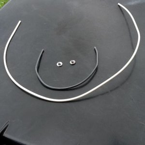 10G wire and washers used to pull front mud flaps back