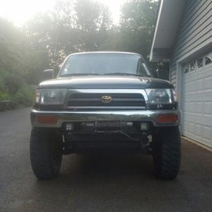 Hawse fairlead and new lights put on