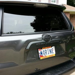 After plastidip rear emblem and bumper.