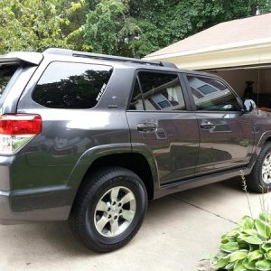 After plastidip rockers, luggage rack and door handles.