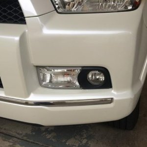 Plasti dipped fog light covers