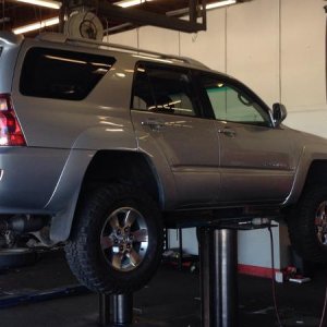 Getting the 285/75s Maxxis Bighorns put on.  
Temporary tires to use while the springs settle & BMC done.